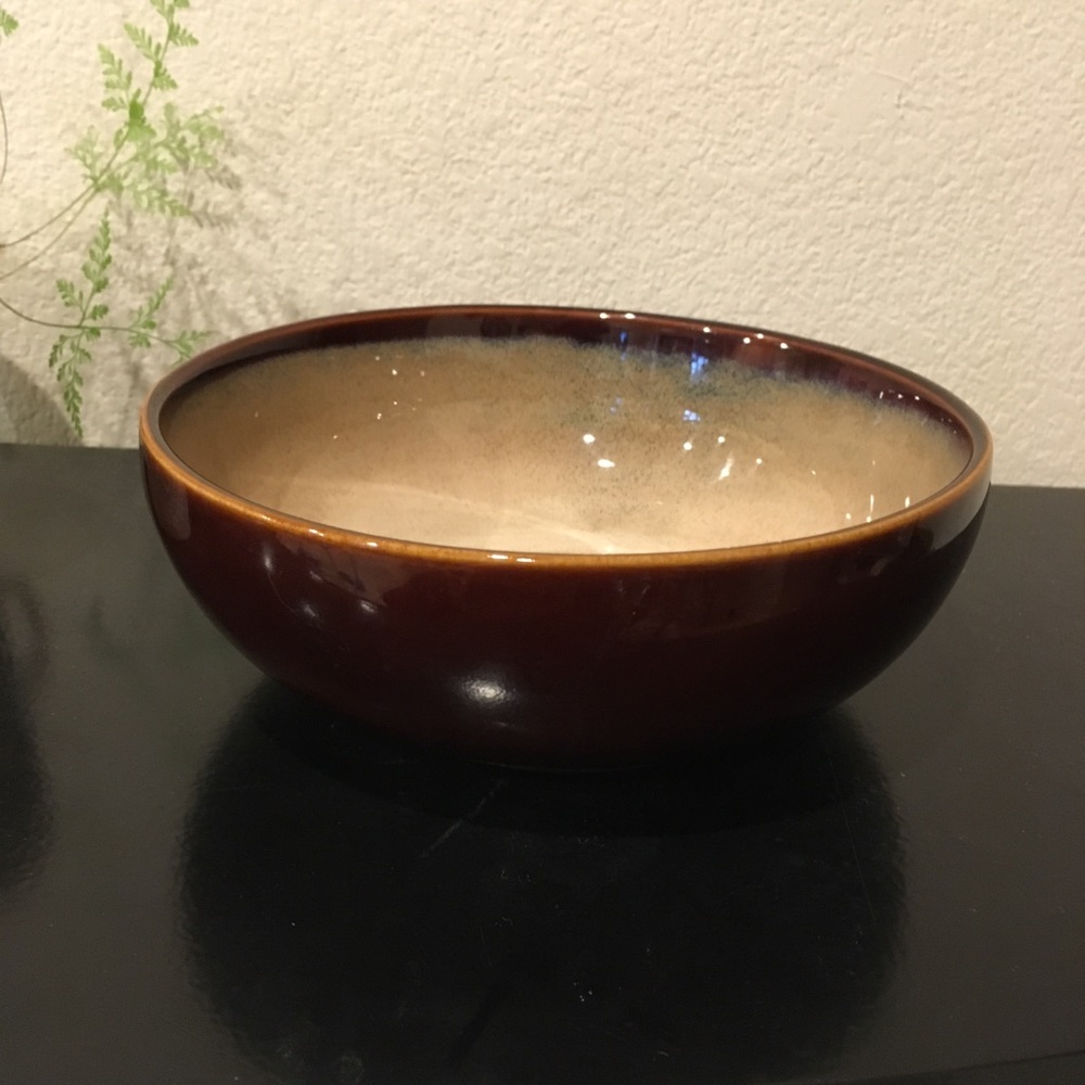 Sango Nova Brown Large Serving Bowl